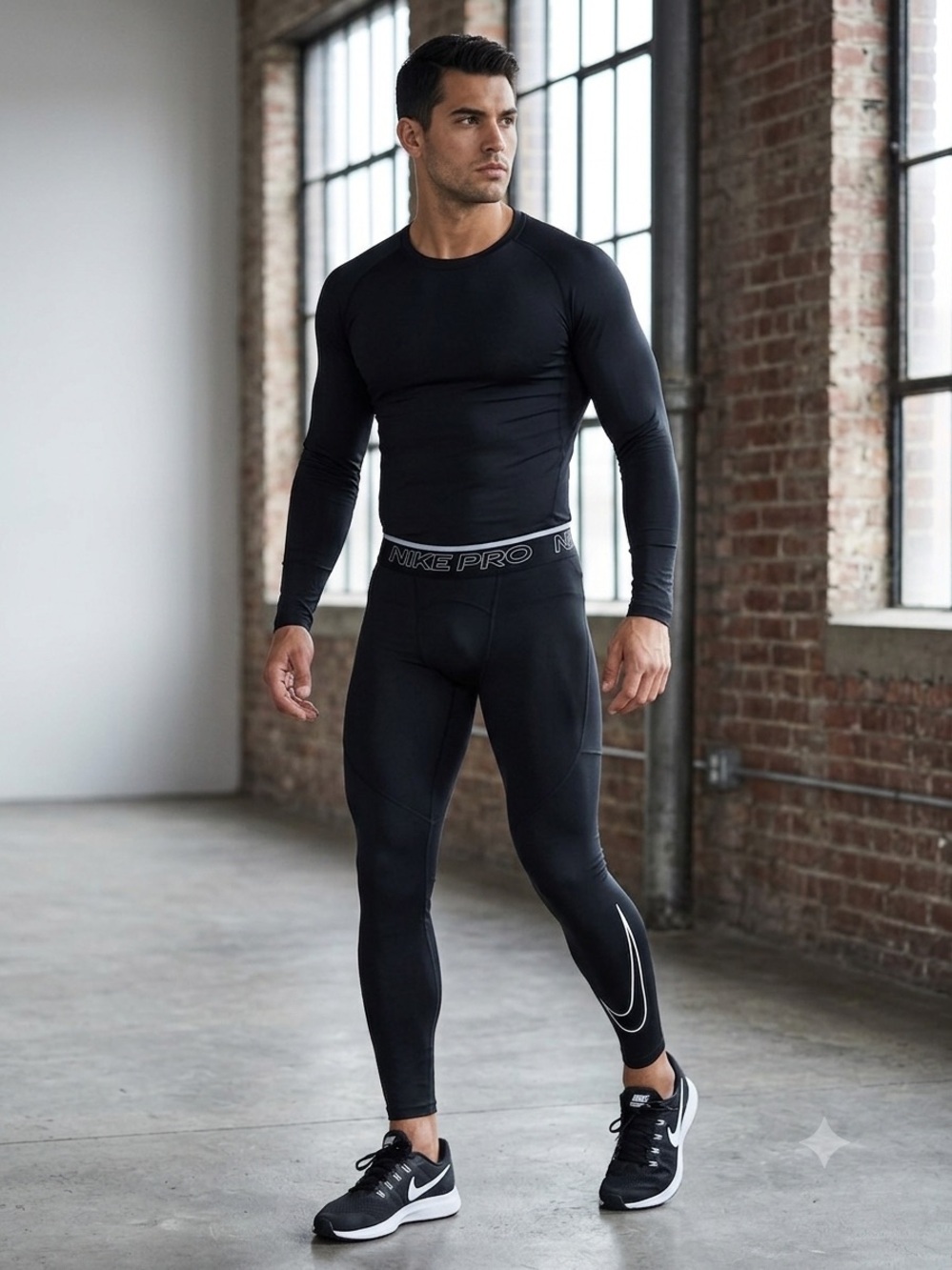 Nike Pro Dri-FIT Tights Running Gym Athletic Performance Training Medium